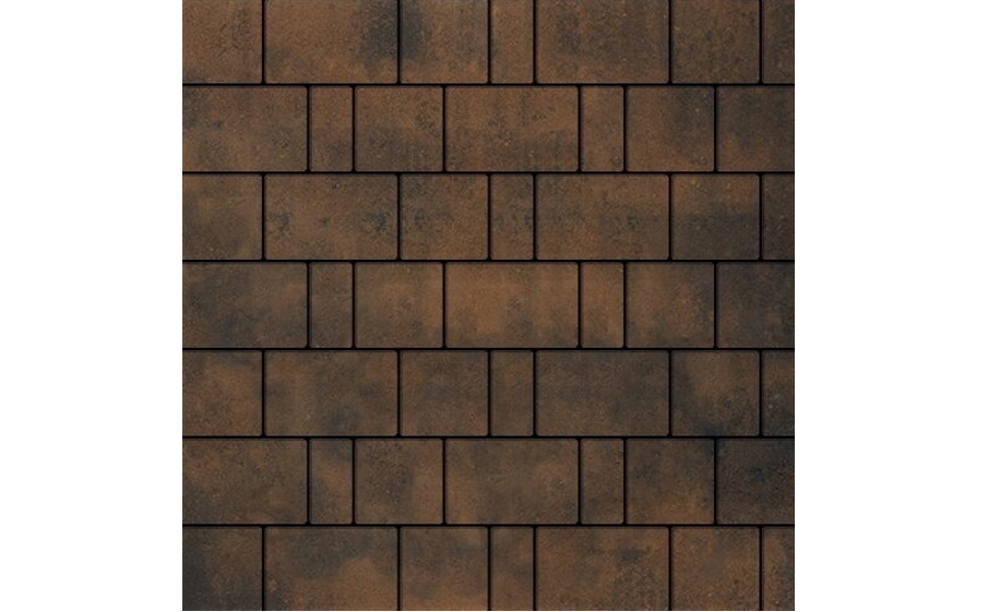 Плитка тротуарная SteinRus Бельпассо А.23(М).Псм.4, гладкая, ColorMix Бомонт, толщина 40 мм