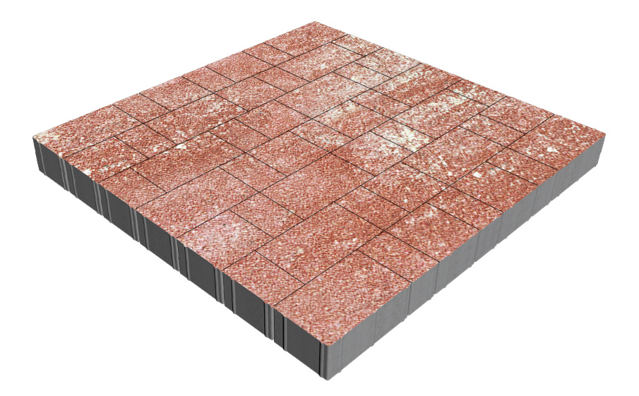 Плитка тротуарная SteinRus Новый город Рид В.8.Псм.8, Antico, Порто, толщина 80 мм