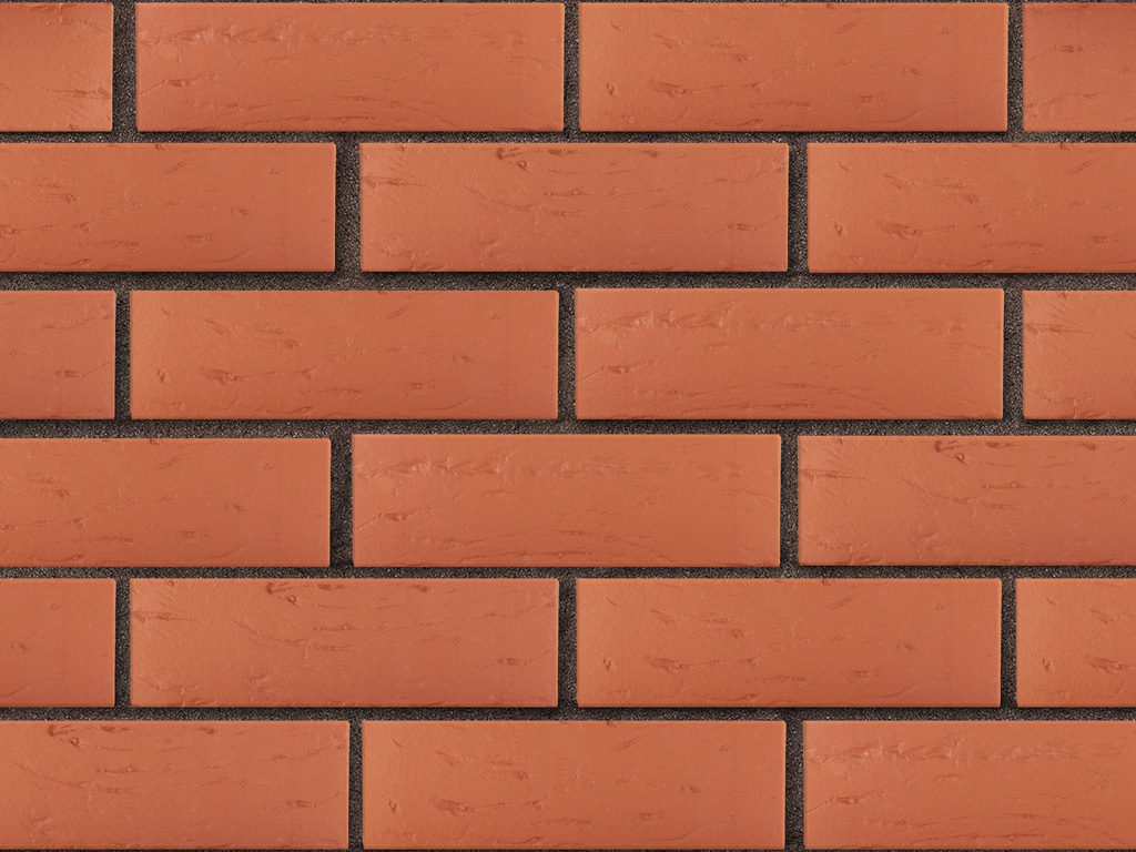 Кирпич облицовочный ЛСР красный рустик, утолщенные стенки, 250*120*65 мм