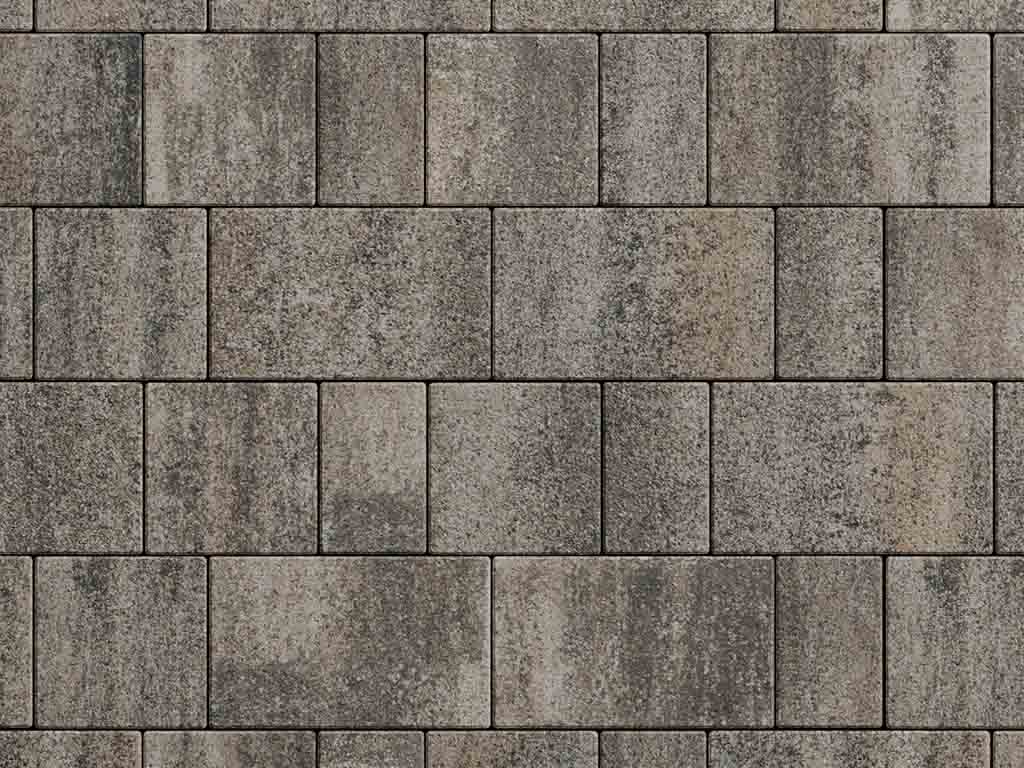 Плитка тротуарная Старый город А.1.Фсм.4 листопад гладкий старый замок, комплект 3 шт, толщина 40 мм