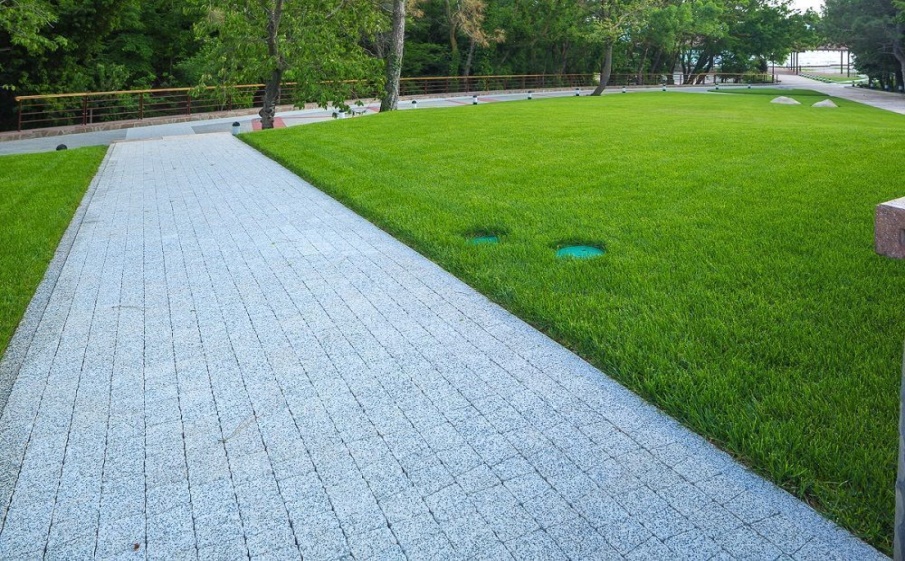 Плитка тротуарная Антик А.3.А.4 стоунмикс белый с черным, комплект 5 шт, толщина 40 мм