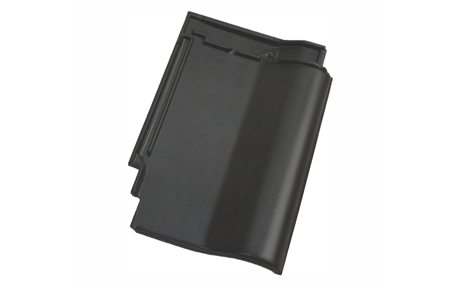 Керамическая черепица рядовая Koramic Alegra 8 Deep Black Engobe