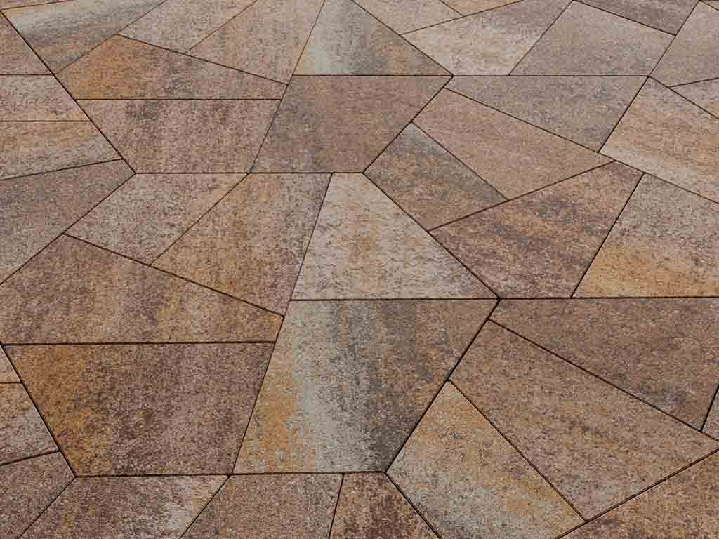 Плитка тротуарная Оригами Б.4.Фсм.8 искусственный камень доломит, комплект 6 шт, толщина 80 мм