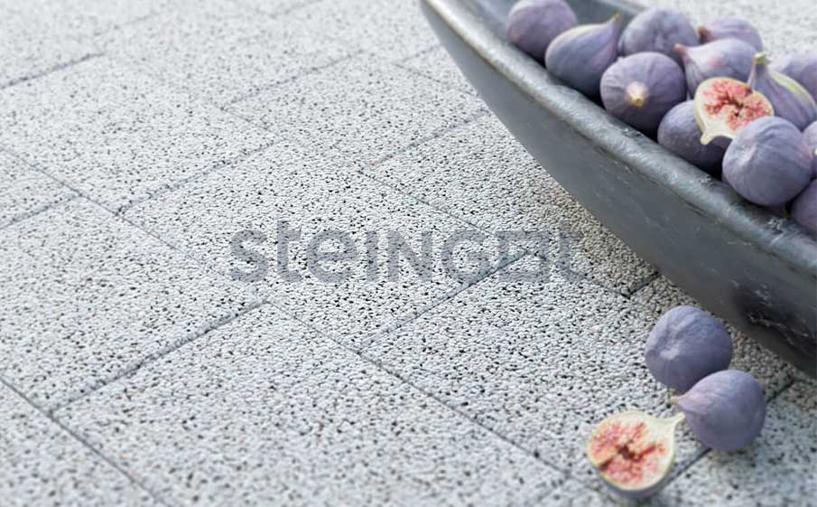 Плитка тротуарная Steingot Премиум, Новый город, Белый (Bianco Nero), комплект 3 шт, толщина 60 мм