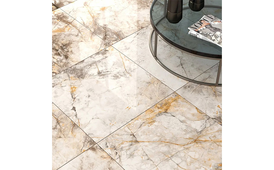 Керамогранит KERAMA MARAZZI Риальто светлый лаппатированный обрезной, 600*600*9 мм