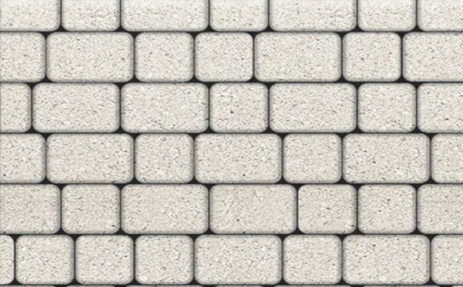 Плитка тротуарная Классико А.1.КО.4 гранит белый, комплект 2 шт, толщина 40 мм