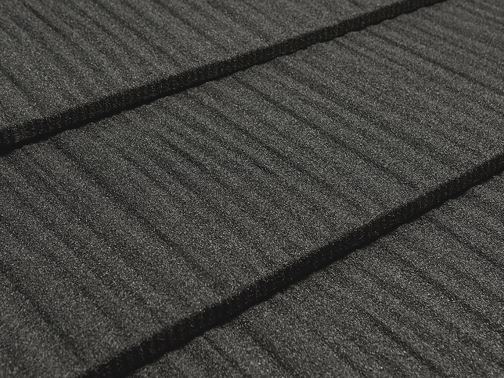 Композитная черепица CM Roof Shake Black (черная), 1335*415 мм