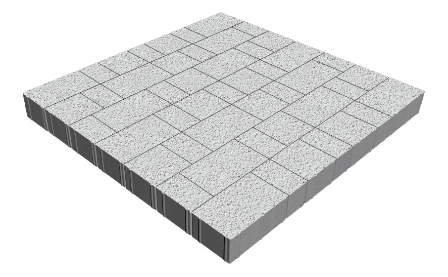 Плитка тротуарная SteinRus Новый город Рид В.8.Псм.8, Nature Stone, Флуо, толщина 80 мм