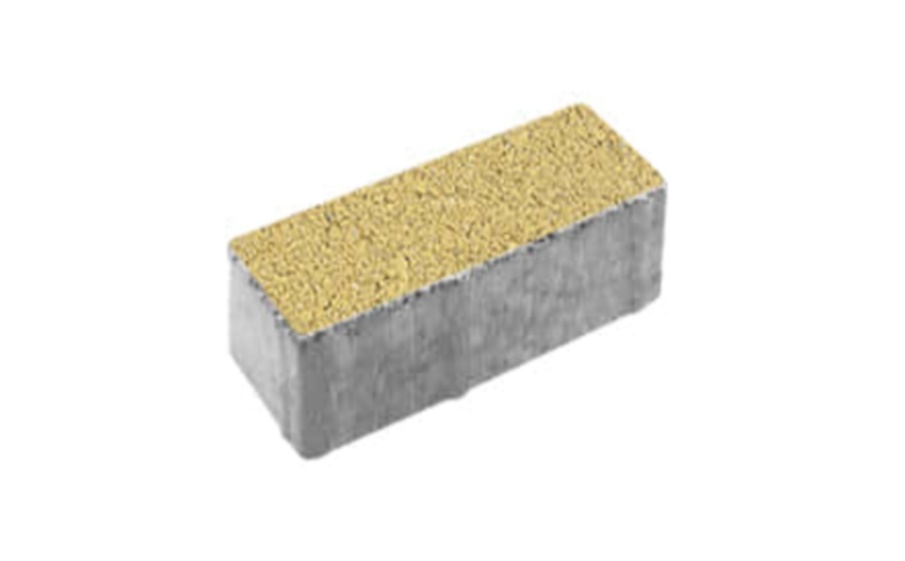 Плитка тротуарная Паркет Б.16.Псм.8 гранит желтый, комплект 6 шт, толщина 80 мм