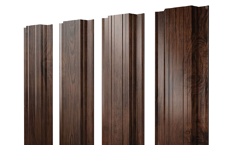 Штакетник Прямоугольный 0,45 Print Elite Cherry Wood TwinColor