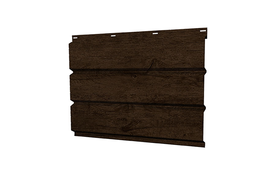 Софит Grand Line металлический полная перфорация 0,45 Print Premium с пленкой Antique Wood