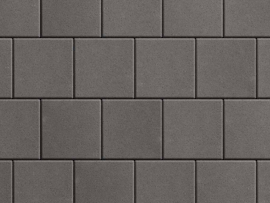 Плитка тротуарная Квадрат А.2.К.4 стандарт гладкий черный, 200*200*40 мм