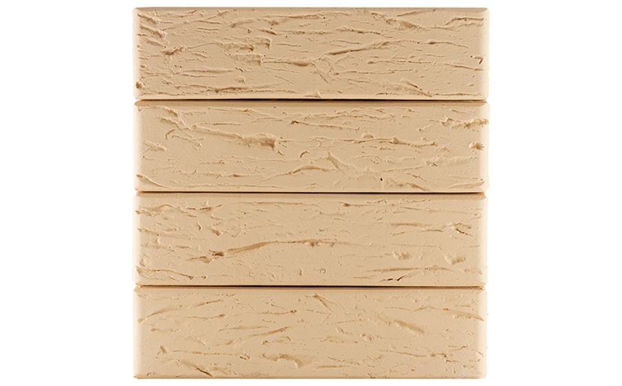 Кирпич облицовочный пустотелый ЛСР, бежевый, рустик, 250*120*65 мм