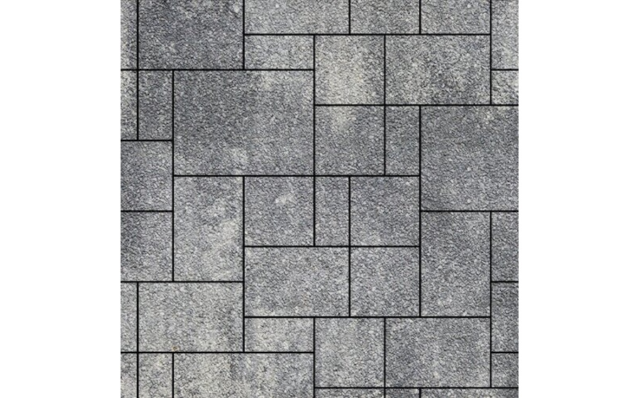 Плитка тротуарная SteinRus Инсбрук Альпен Б.7.Псм.6, Native, ColorMix Актау, толщина 60 мм