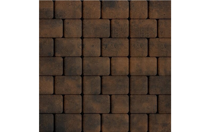 Плитка тротуарная SteinRus Инсбрук Альт Дуо А.3(С).Фсм.4, гладкая, ColorMix Бомонт, толщина 40 мм