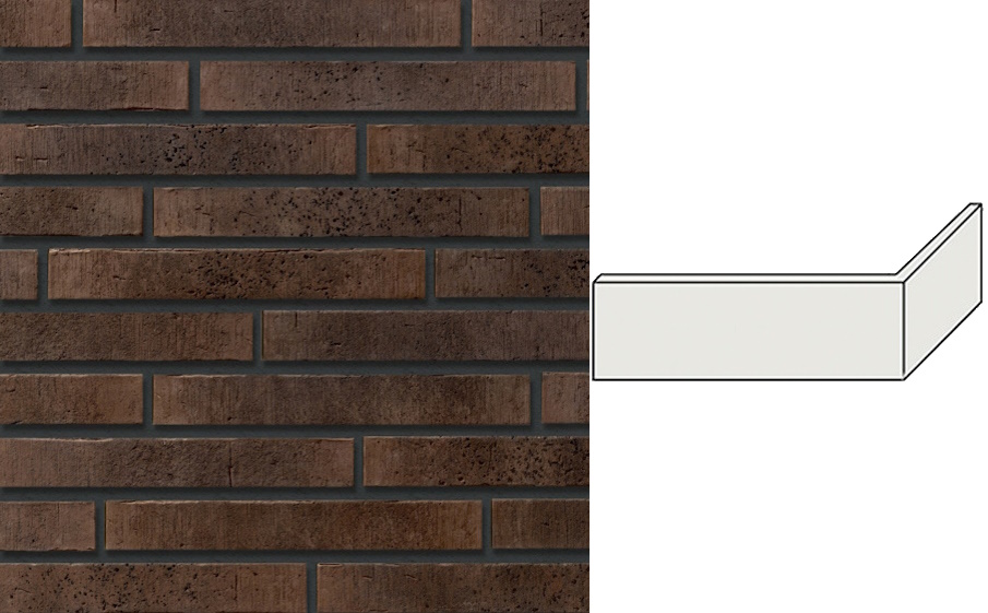 Декоративный кирпич Leonardo Stone угловой элемент Сиэтл 278/100*50*13 мм 707