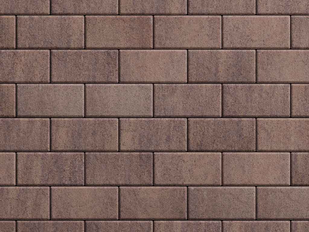 Плитка тротуарная Прямоугольник Б.2.П.6 листопад гладкий песок розовый, 200*100*60 мм 