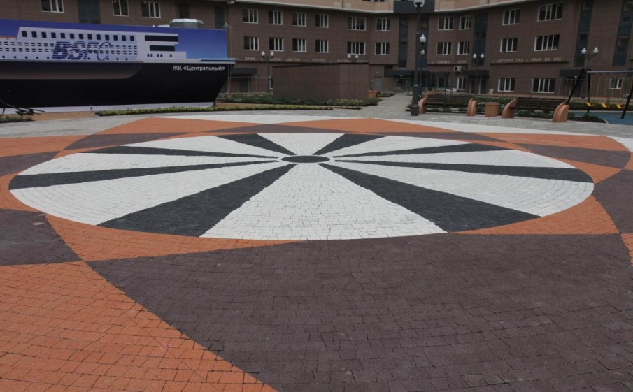 Плитка тротуарная Антик Б.3.А.6 гранит, коричневый, комплект 5 шт, толщина 60 мм