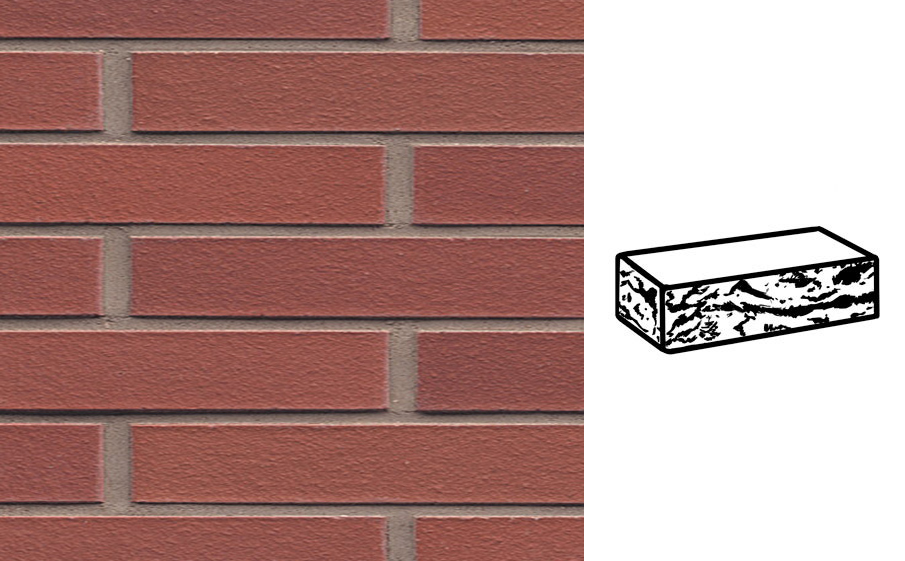 Кирпич клинкерный Muhr 03 Naturrot готик, 290*90*40 мм