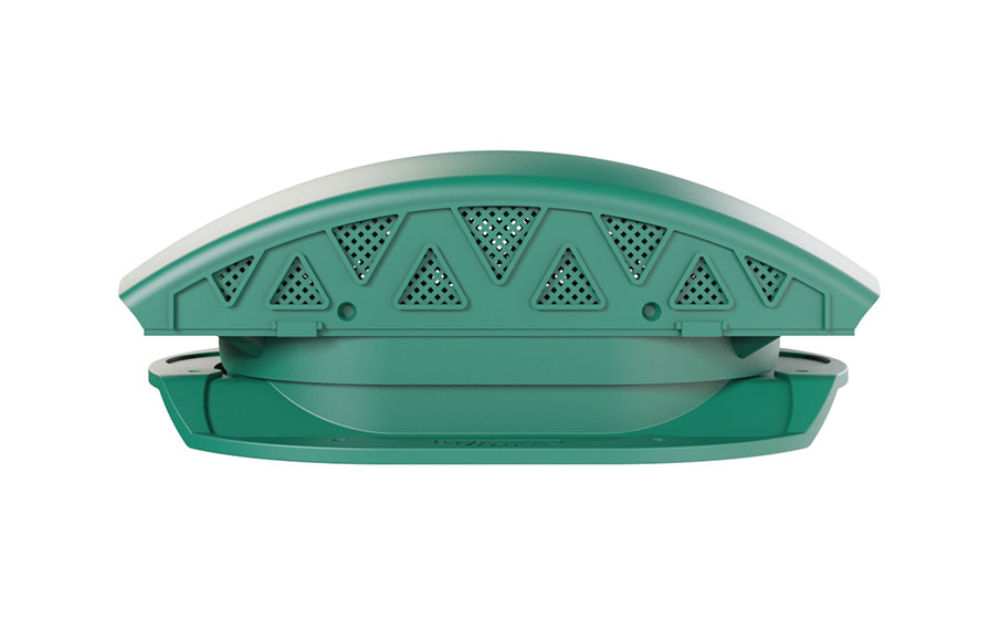 Вентилятор подкровельный Viotto для металлочерепицы Каскад, RAL 6005 зеленый