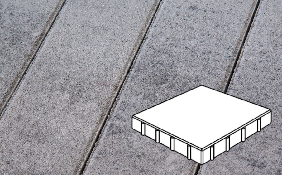 Плитка тротуарная Готика Natur, Квадрат Б.4.К.6, Монохром, 400*400*60 мм