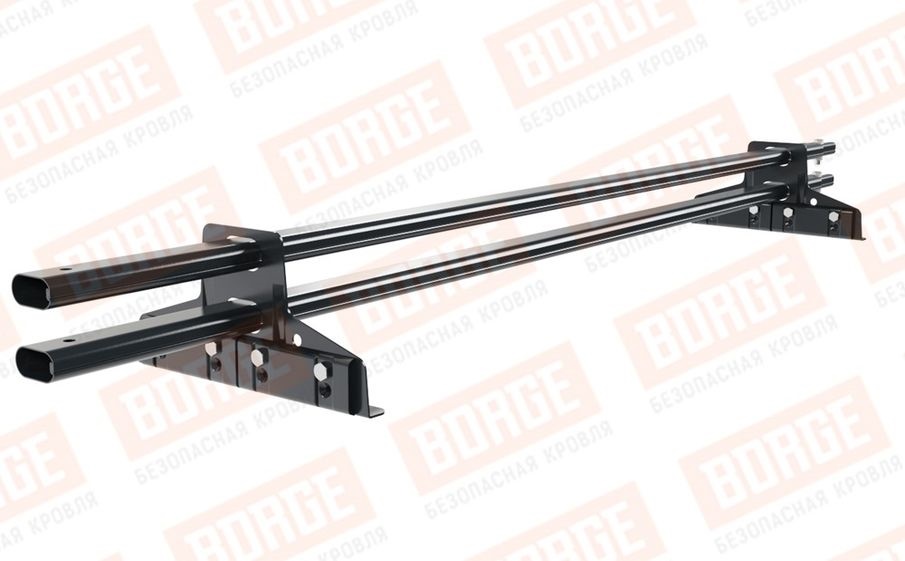 Снегозадержатель трубчатый Borge для фальцевой кровли оцинкованный RAL 7016, 1,5 м