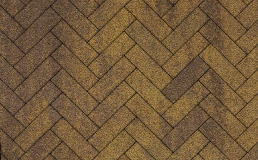 Плитка тротуарная Паркет Б.4.П.6 листопад гранит янтарь, 180*60*60 мм