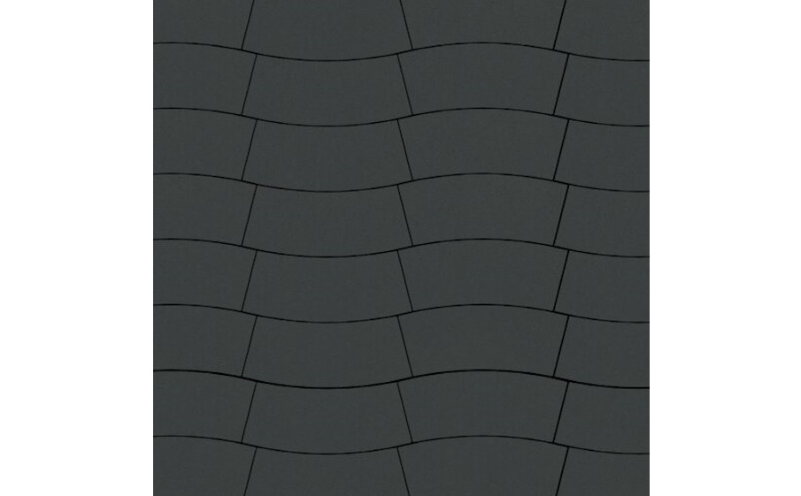 Плитка тротуарная SteinRus Аксио В.27.Ф.8 гладкая, черный, 280*100*80 мм