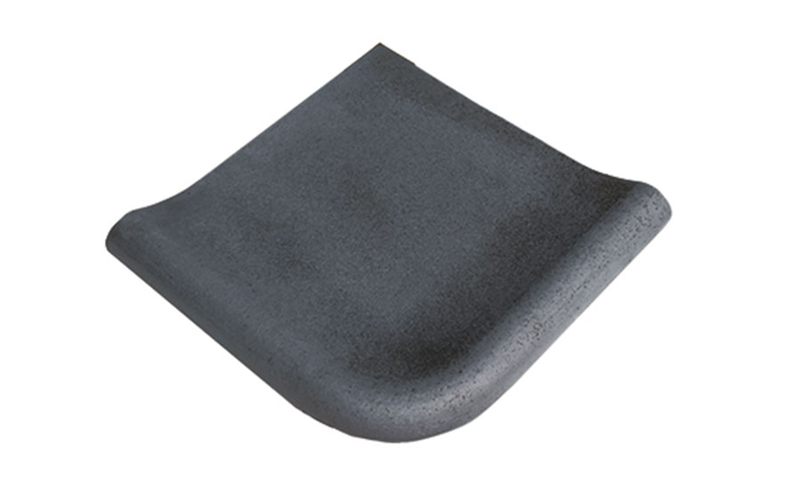 Клинкерная окантовка угловая для бассейна Terraklinker (Gres de Breda) Basalto Mediterraneo, 330*330*30 мм