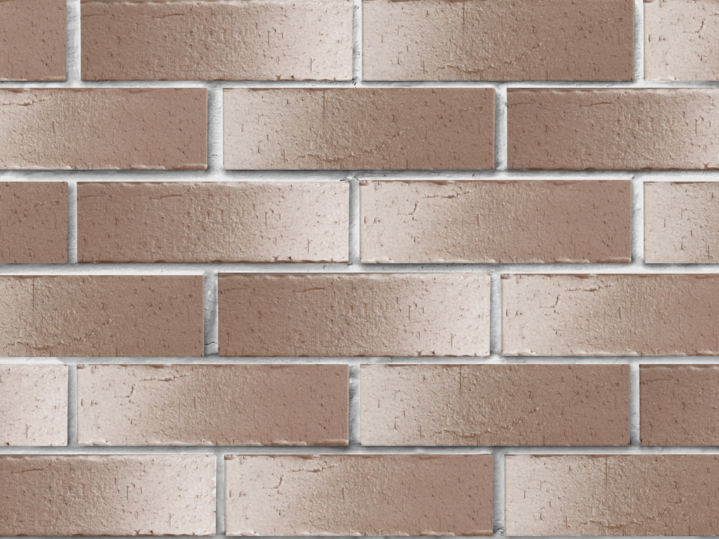 Кирпич клинкерный ЛСР Нарвик коричневый с белым ангоб винтаж, 250*85*65 мм