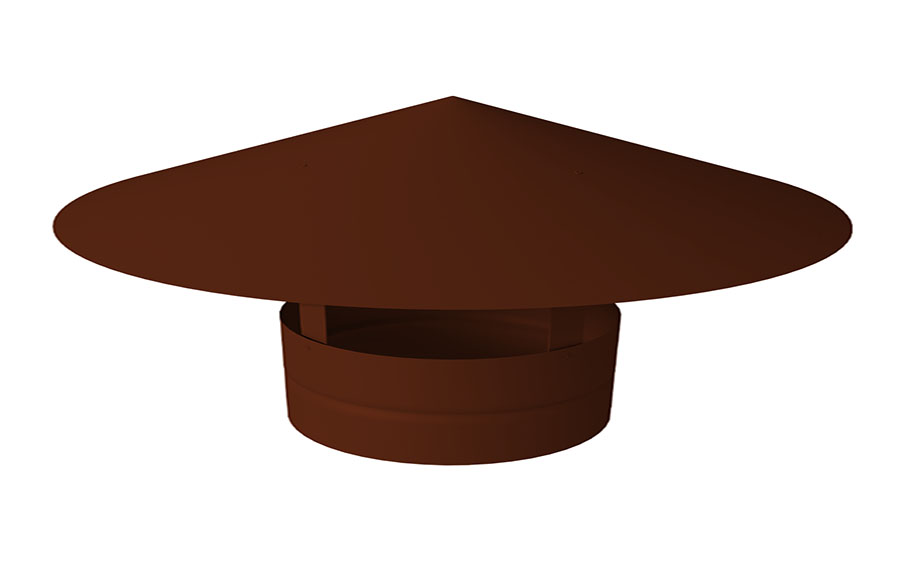 Дымник на трубу Grand Line круглый D 220 мм Satin RAL 3009