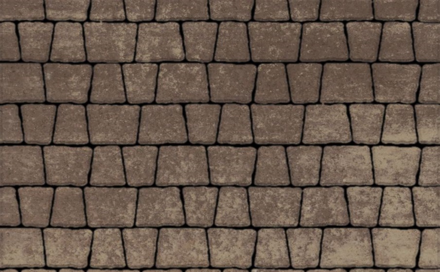 Плитка тротуарная Антик Б.3.А.6 листопад гладкий хаски, комплект 5 шт, толщина 60 мм