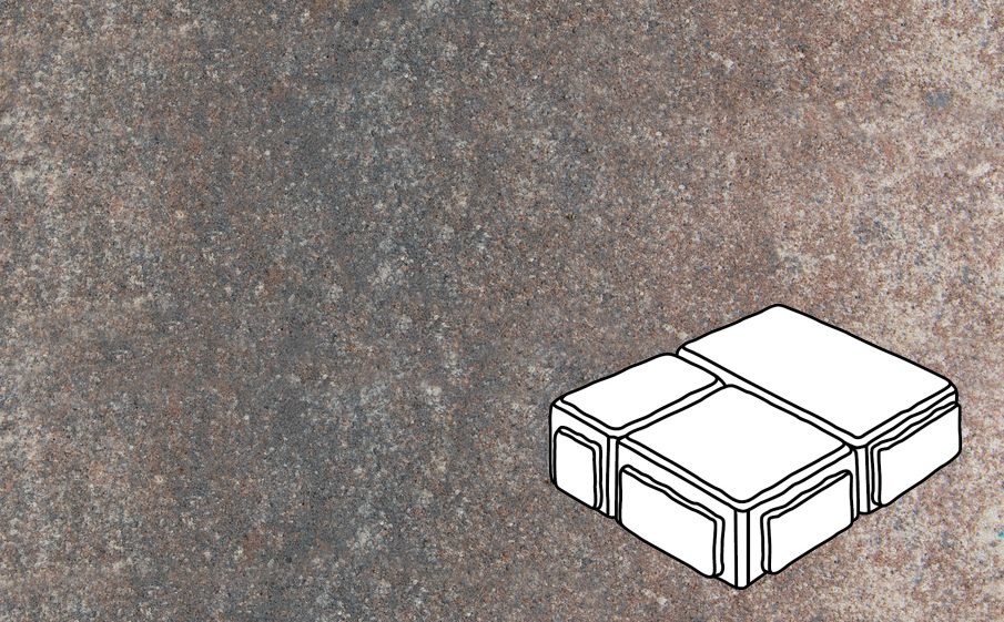 Плитка тротуарная Готика Natur, Старый Город В.3.Фсм.8, Юпитер, комплект 3 шт, толщина 80 мм