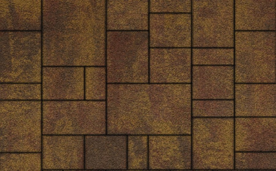 Плитка тротуарная Мюнхен Б.2.Фсм.6 листопад гранит осень, комплект 4 шт, толщина 60 мм