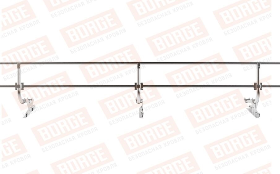 Кровельное ограждение Borge для фальцевой кровли оцинкованное, 300*60 см