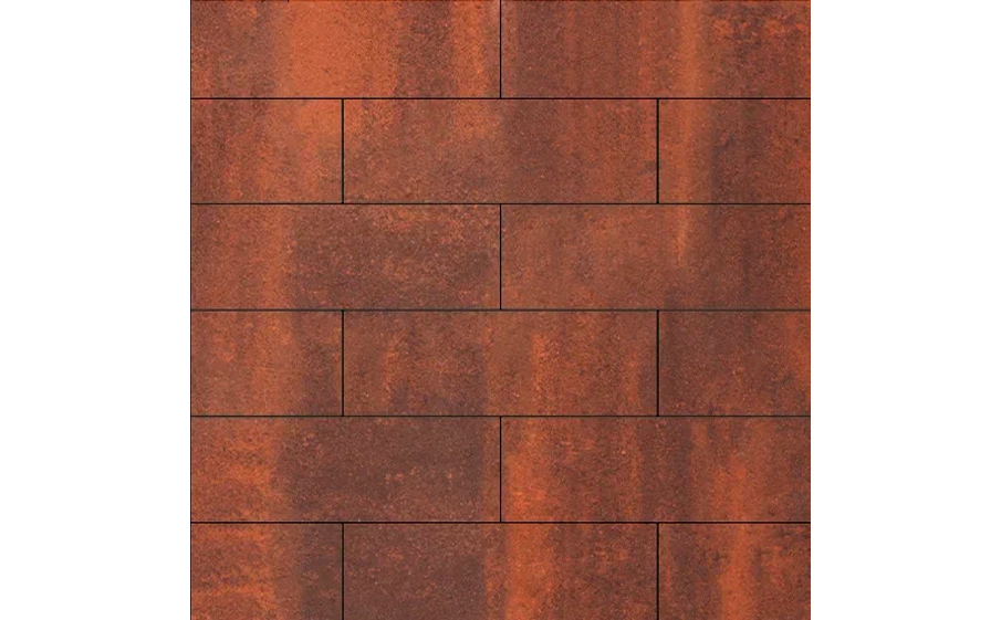 Плитка тротуарная SteinRus Гранада Б.7.П.8 гладкая, ColorMix Брук, 600*200*80 мм