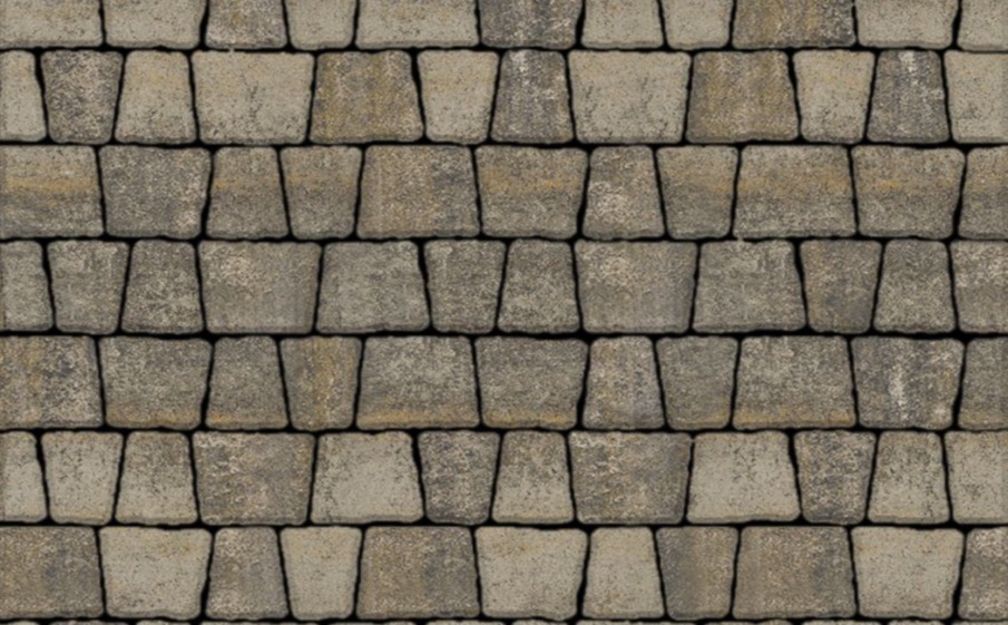 Плитка тротуарная Антик Б.3.А.6 искусственный камень базальт, комплект 5 шт, толщина 60 мм