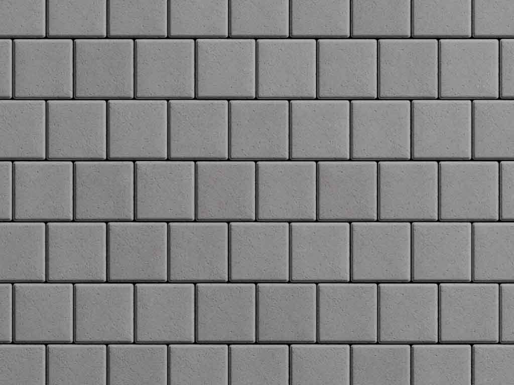 Плитка тротуарная Квадрат А.3.К.4 стандарт гладкий серый, 100*100*40 мм 