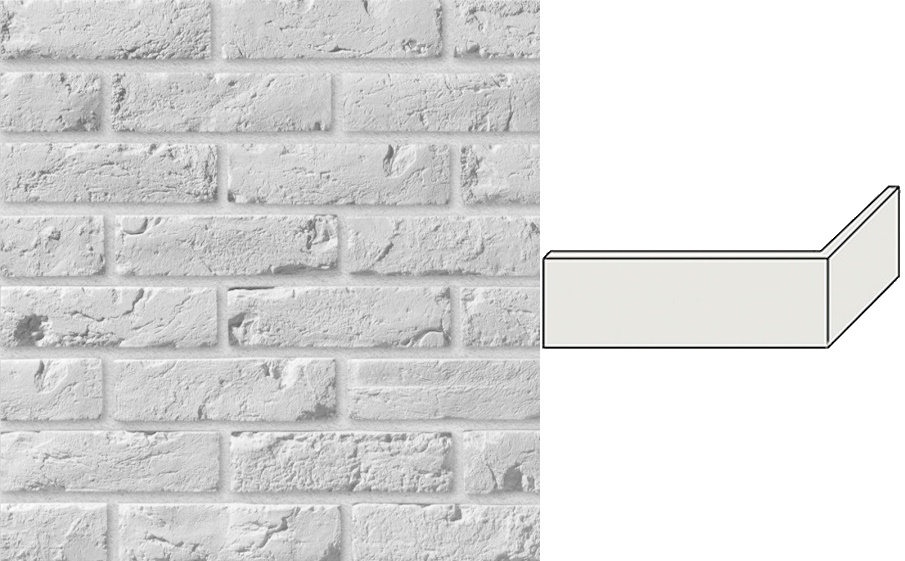 Декоративный кирпич Leonardo Stone угловой элемент Прованс 235/110*70*15 мм 100