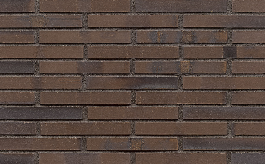 Кирпич клинкерный Westerwaelder Klinker Nr 33AKS Schwarz-braun Kohle Spezial, 290*90*40 мм