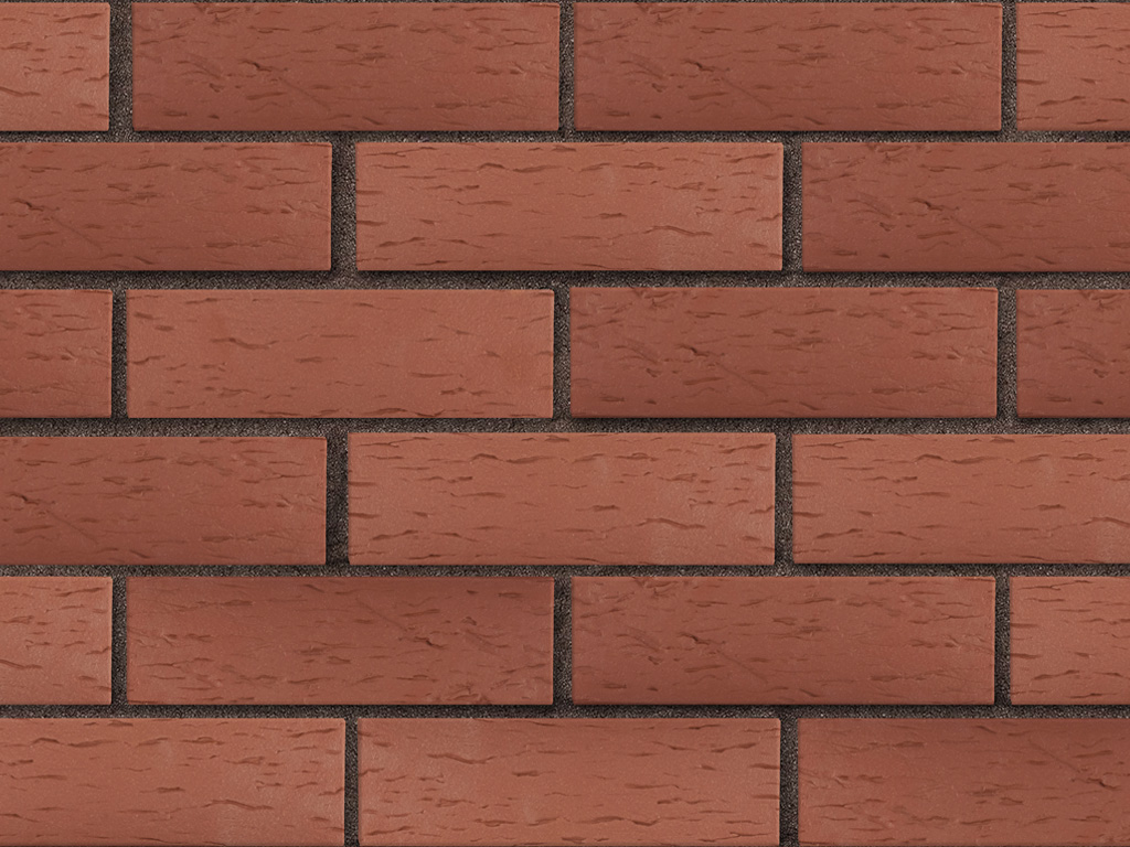 Кирпич клинкерный ЛСР Эдинбург темно-красный береста, 250*85*65 мм