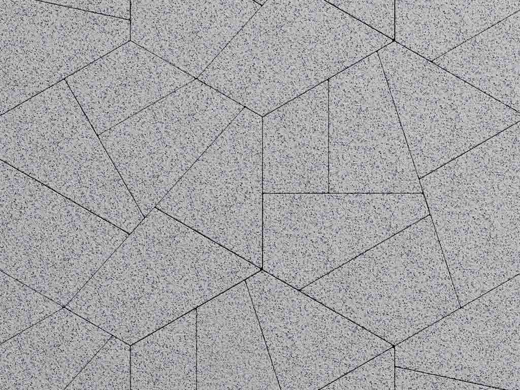 Плитка тротуарная Оригами Б.4.Фсм.8 стоунмикс белый с черным, комплект 6 шт, толщина 80 мм