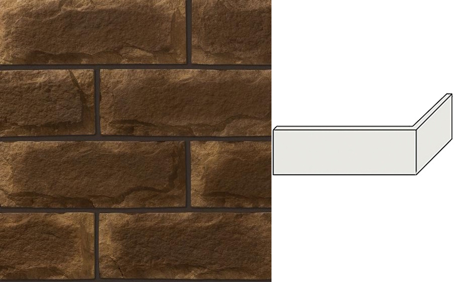 Облицовочный камень Leonardo Stone угловой элемент Турин 260/125*145*30 мм 370