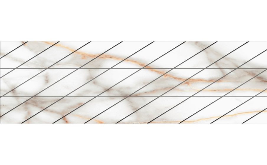 Фальшмозаика Corner Ametis Supreme SM03, неполированный, левый, 600*300*10 мм