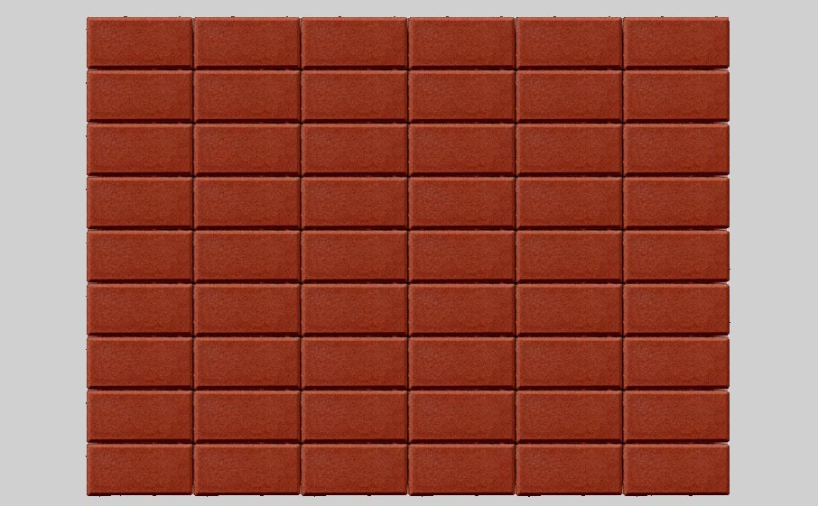 Плитка тротуарная BRAER Прямоугольник красный, 200*100*40 мм