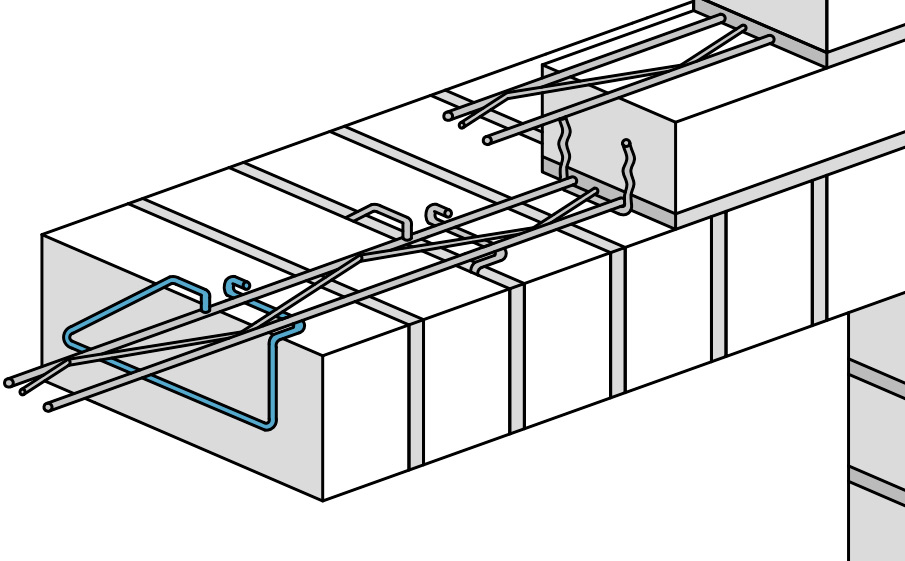 Хомут для кладки на ребро внутрь Baut SKK 50-65-2