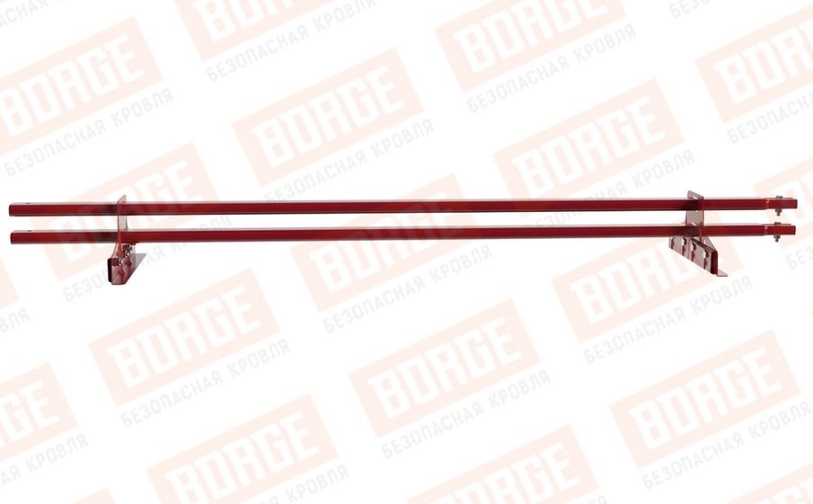 Снегозадержатель трубчатый Borge для фальцевой кровли оцинкованный RAL 3003, 1,5 м