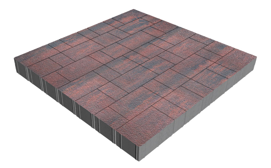 Плитка тротуарная SteinRus Новый город Рид В.8.Псм.8, Native, толщина 80 мм, Рейнир