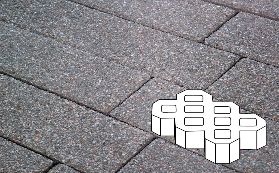 Плитка тротуарная Готика Premium Gold, Экопарковка Б.6.ГР.10, №13, 600*400*100 мм