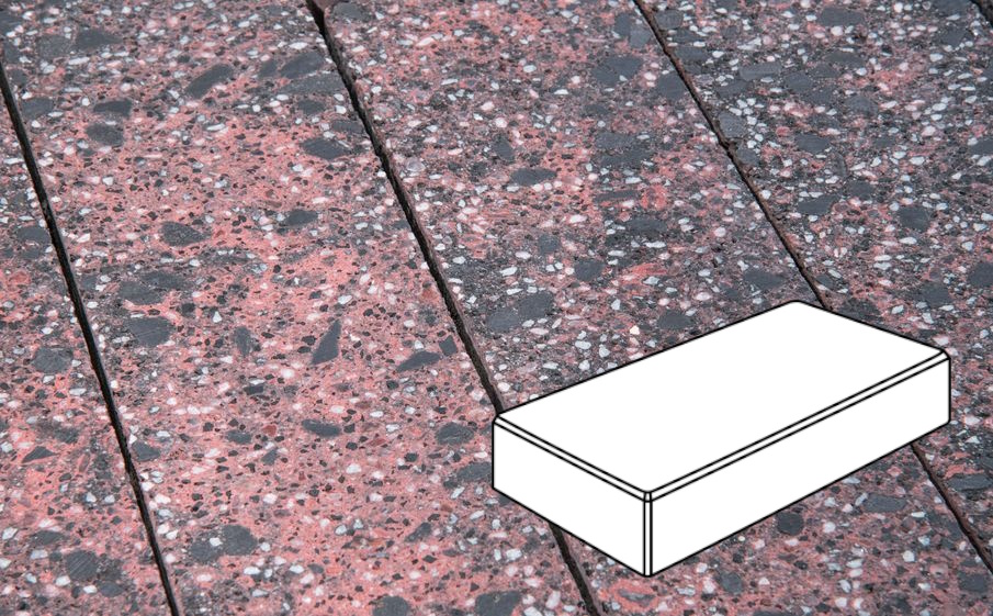 Плитка тротуарная Готика, City Granite FINO, Картано В.3.П.10, Дымовский, 300*150*100 мм